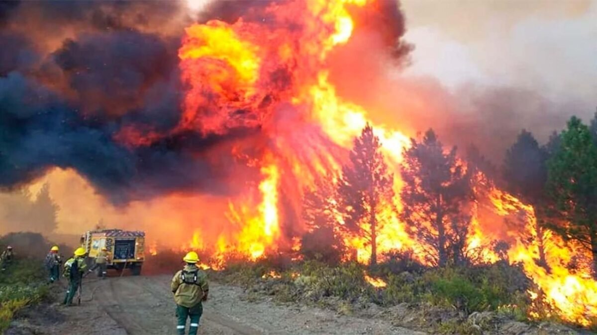Campaña solidaria en Trevelin: buscan comprar un camión para combatir incendios