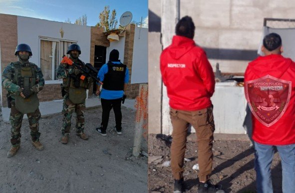 Mega allanamiento en Rawson: cayeron por robos y encontraron de todo, hasta una tabla de surf